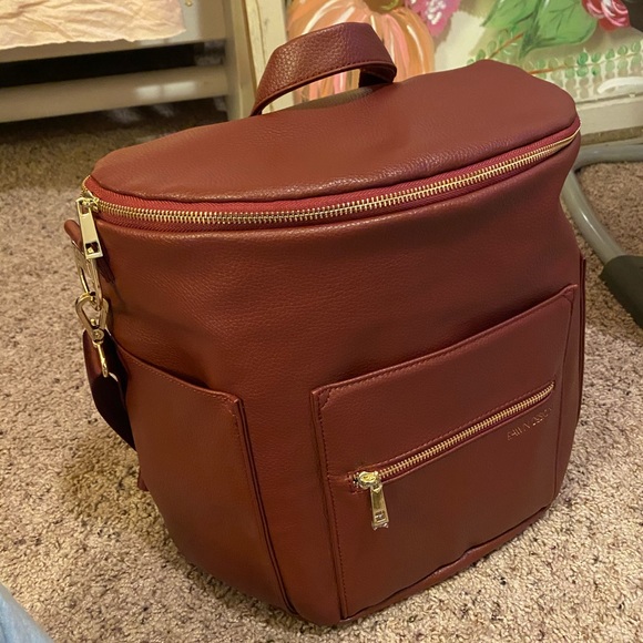 Maroon Fawn Diaper Bag main image 5